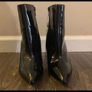 Express Patent Leather Heeled Bootie